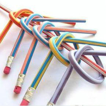 coloured pencils Korean stationery/Korean creative stripe soft pencil/unbroken pencil  50pcs