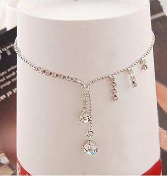 fashion crystal anklet foot for wedding