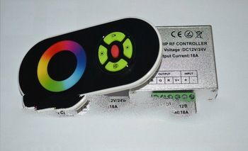 free shipping (10pecs/lot)  DC12v-24v 18A alaminum console Touch  led Controller rgb Controller Lamp