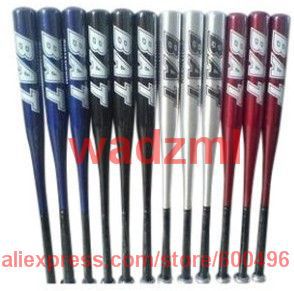 free shipping 25 inch (62cm)  blue black silver red allowed to mixed  baseball bats aluminium alloy 