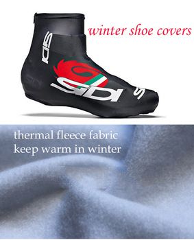 free shipping thermal fleece material winter cycling shoes cover cycling 2013 blacksidi all in stock