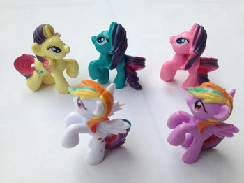 free shippng 5pcs/lot My little pony Loose Action Figures toy 5cm 5 models.