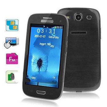i9300, Bluetooth FM function 4.0 inch Touch Screen Mobile Phone, Dual band