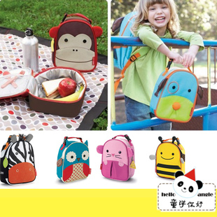 new 2013 cute animal lunchbox backpack child canvas lunch bags school bags kids backpack