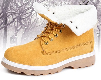 new 2013 men winter boots genuine leather snow men's boots winter cotton-padded Top quality nubu