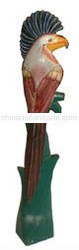 painted wood bird