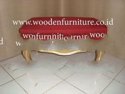 Antique Reproduction Stool Wooden Bench French Style Chair European Style Ottoman Vintage Home Furni