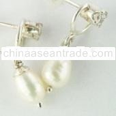 Pearl Silver Earring MG--003-J38