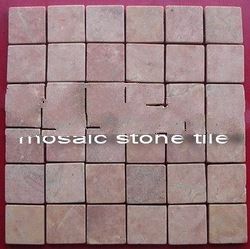 square parquet 50mm pink tile