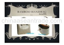 A Thai Authentic Product of Bamboo Bag 03, Thai product, Made in Thailand, Handmade Handicraft Produ