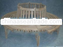 Garden Teak Furniture - Garden Furniture of Round three Bench teak furniture