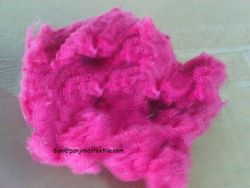 T/C colored recycled fiber