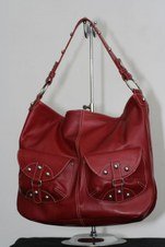 Leather Hobo With Front Pockets