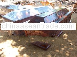 wood coffin
