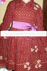 Women batik fashion dress