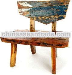CHAIR MADE OF OLD BOAT WOOD BWC04