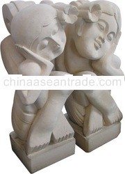 WHITE STONE STATUE WS04