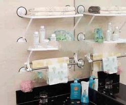 Double Layers & Double Bars Kitchen & Bathroom Shelf