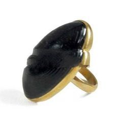 brass stone ring