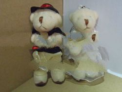 Mini Teddy Bear - Wedding Couple