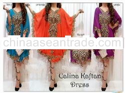 Beautiful Butterfly Embrodiery Muslim Blouse 1set/3pcs/3color