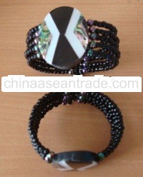 bracelet from shell cowrie tiger