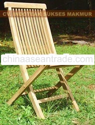 Garden Folding Chair Wooden Outdoor Furniture