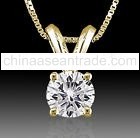 ROUND DIAMOND PENDANT 18K