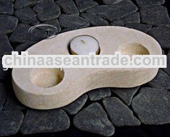 STONE CANDLE HOLDER