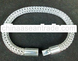 BFMN0008 - Sterling Silver Foxtail Bracelet