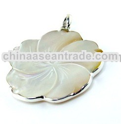 Silver Pendant With Gemstones