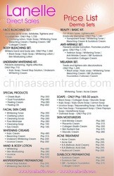 Lanelle Skin Care Products