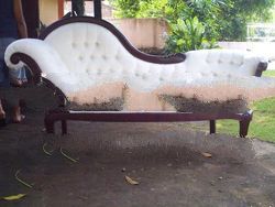 Antique Furniture - Chaise Lounge Single Ended Sofa