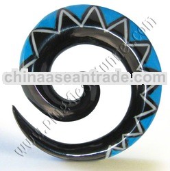 Organic Flesh Tunnel, Plug, Expander from Horn, Bone, Wood, Resin