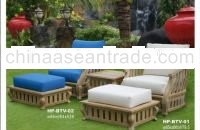 Teak Batavia Lounge Chair with ottoman