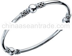 925 Silver Balinese Style Bangle