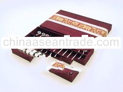 Coffee spoon and fruit fork set 12 pcs with Silk box