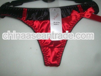 100% Silk and Print Lace Flower Women Underwear