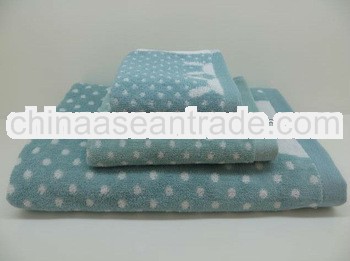 100%cotton jacquard bath towel gift set