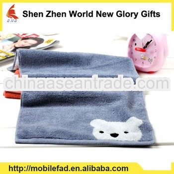 100% cotton kids hand towel,hooked kids towel