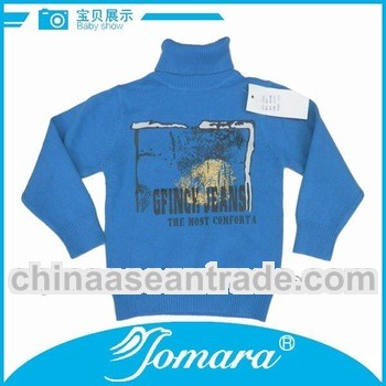 100% cotton knitting pullover sweaters for boy