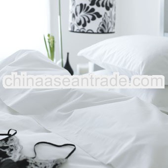 100%cotton plain white hospital /hotel bed sheet