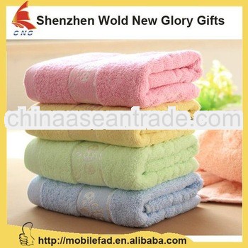 100% cotton pure face towel/plain dyed hotel towel sets