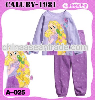 100% cotton wholesale kids pajamas for girls fashion children garment baby sleeping wear