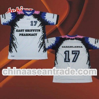 100% polyester football tee shirt wicking moisture