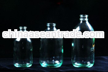100ml,250ml,500ml clear glass medicine bottle