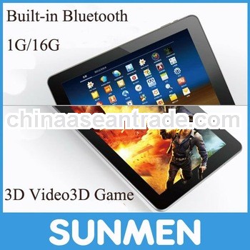 10.1inch 10point IPS Capacitive Touch Screen 1.5GHz Sanei N10 Tablet PC Support 3D Built-in Bluetoot