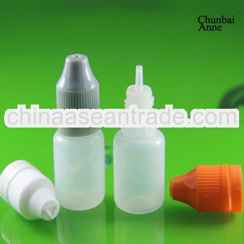 10/20/30ml pe plastic squeeze bottles wholesale with childsafety tamper seal long tip for vape liqui
