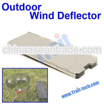 10 Plates Outdoor Foldable Wind Deflectors for Camping Stove