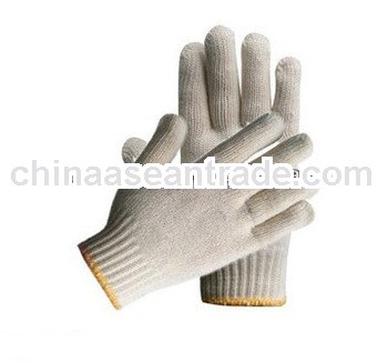 10 gauge plain white cotton gloves